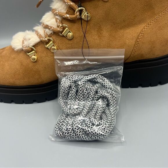 J. Crew Faux Fir Tan Winter Hiking Boots - Picture 3 of 6